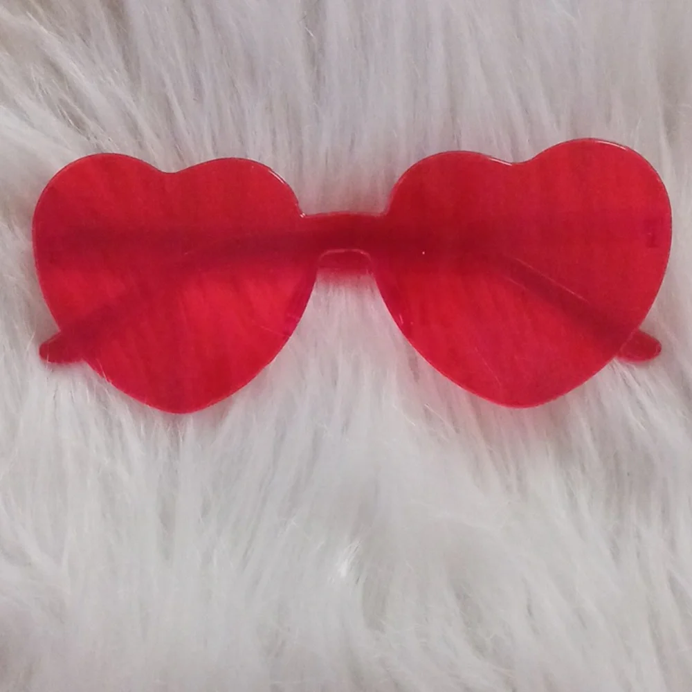 Heart Shaped Sunglasses in Blue & Red